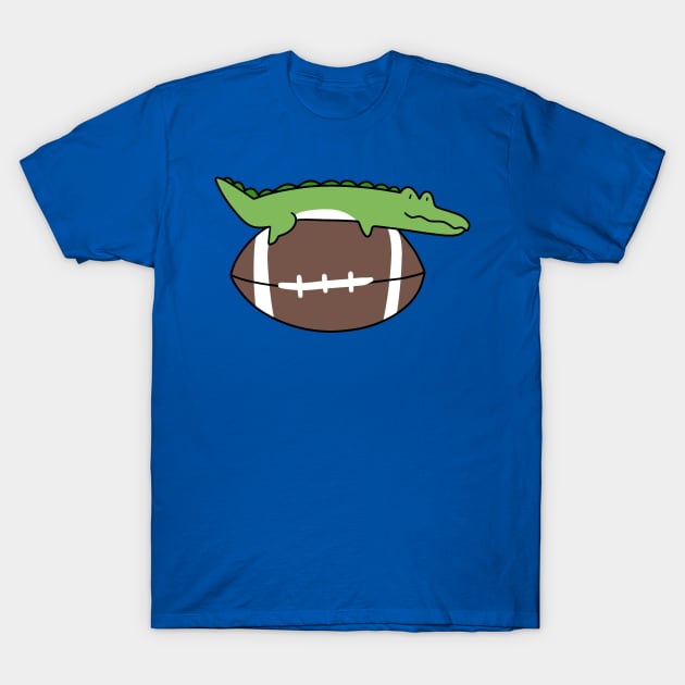 Football and Little Alligator T-Shirt by saradaboru